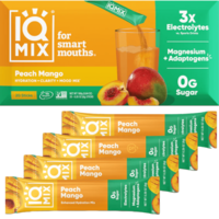 IQMIX Peach Mango πpe; 20 x Electrolyte Hydration Sachets