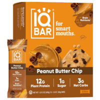 Peanut Butter Chip Protein Bars πpe; IQBAR πpe; 12 Bars