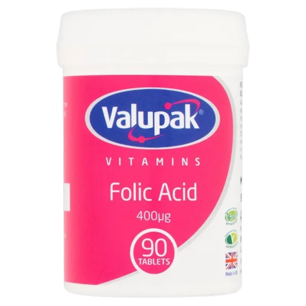 Valupak Folic Acid 400mcg 90 Tablets
