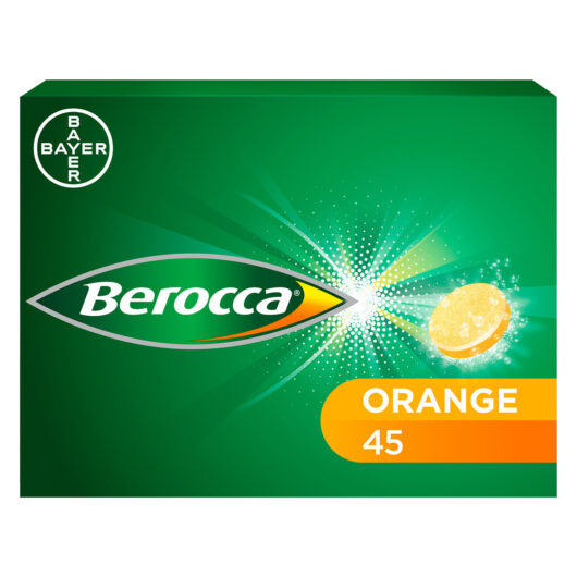 Berocca Orange Energy Vitamin 45 Effervescent Tablets