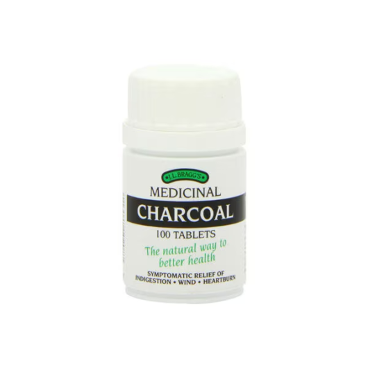 Braggs Medicinal Charcoal 100 Tablets