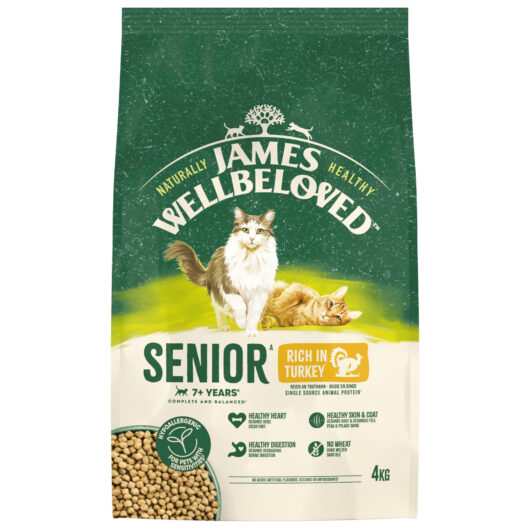 James Wellbeloved Dry Food Cat Senior Turkey 4kg