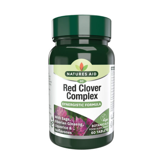 Natures Aid Red Clover Complex with Sage, Siberian Ginseng & Liquorice 60 Tablets