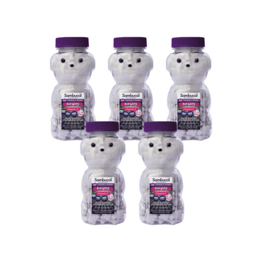 Sambucol Black Elderberry Chewable Teddies for Kids 60 Pack