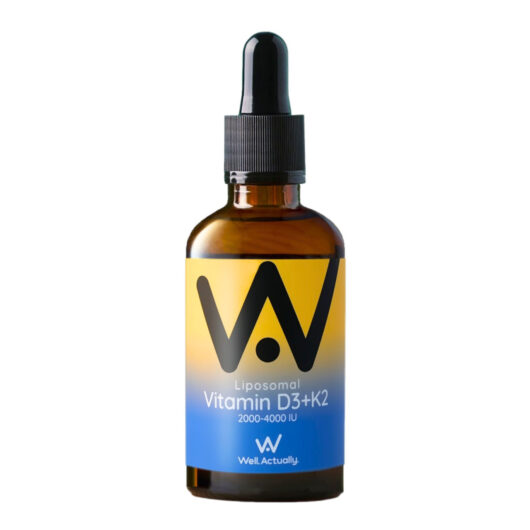Well. Actually. Liposomal Vitamin D3+K2 Pipette 2000-4000IU, Summer Citrus Flavour, 60ml