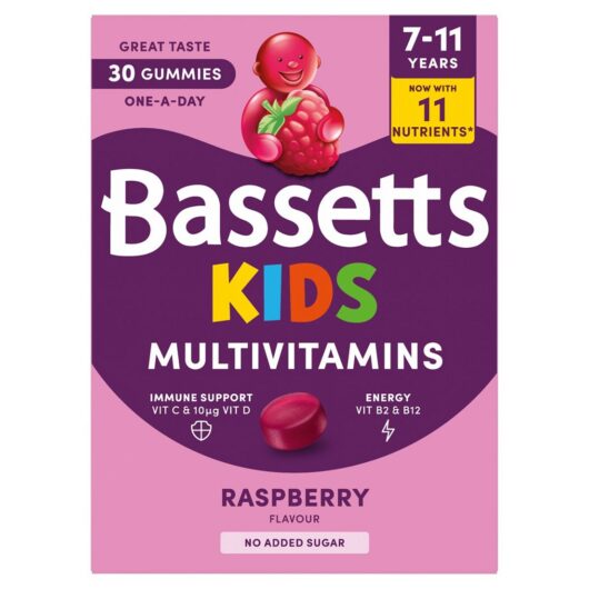 Bassetts Kids Multivitamins 7-11 Raspberry Gummies - 30