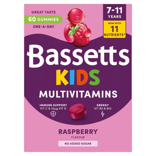 Bassetts Kids Multivitamins 7-11 Raspberry Gummies - 60